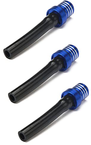 JFG RACING 3pcs Valve de Bouchon de réservoir de Carburant, évent de réservoir de gaz de Moto Tuyau d'aération de Bouchon de Carburant Respirant pour Pit Dirt Bike ATV Off Road-Bleu