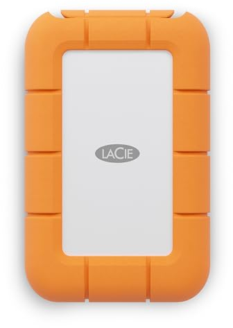 LaCie Rugged Mini, 1TB, 2.5, Disco Duro Externo portátil, para PC Mac iPad & iPhone, Data Rescue Service (STMF500400)