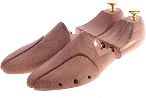 NMNMNM Shaper per Scarpe, Doppio Tubo in Legno di Cedro Rosso Regolabile per Scarpe da Uomo e Tendiscarpe per Tendiscarpe 824 (Color : Pink, Size : EU 45 46) (Rosa EU 45 46)