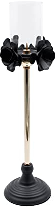 HEXEH Kerzenhalterhalter Kerze Kerzenständer Nordic Romantisches Kerzenlicht Abendessen Kerzenständer Ornament Metall Feder Container Dekoration Kandelaber (Size : B)