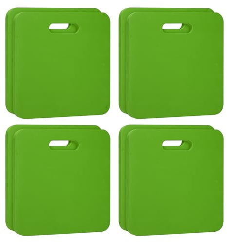 PATIKIL Foam Stadium Seat Cushion, 8 Pack Hard & Strong Portable Stadium Seat Pad for Bleacher Hard EVA Cushion Outdoor Seating for Spectating Sport Camping, Green