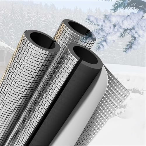 95cm Guaina Isolante In Gomma, Tubo Isolante Antigelo Per Esterni, Isolante Per Tubi In Foglio Di Alluminio Autosigillante, ID 22-219mm Utilizzato Per Tubi Dell'acqua Fredda E Calda ( Size : ID22mm T3