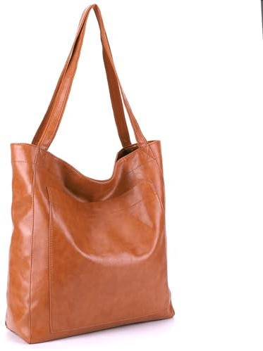 TIAASTAP Handtasche Damen Groß Tote Bag PU Leder Shopper Tasche Handbags for Women Groß Schultertasche Vintage Tragetasche Beuteltasche Damen-Henkeltaschen Shopper Bag