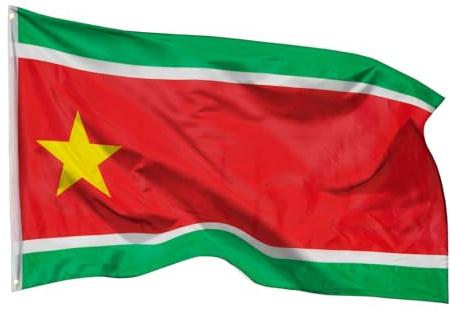 PHENO FLAGS Drapeau Guadeloupe 90x150cm grand taille – guadeloupéenne - résistant aux intempéries, avec œillets en laiton, 100% polyester, coutures doubles robustes et couleurs éclatantes