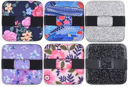 Eco-Fused 6X Bildschirm-Reinigungspads - Glitter Floral Mikrofaser-Reinigungstücher - Bildschirmreiniger-Bildschirmtücher für Elektronik - Brillenreinigungstücher - Tablets, Laptops, Fernseher