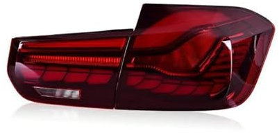 Für BMW 3er F30 F35 320 325 2013–2017, LED-Auto-Heck-Rücklicht-Baugruppe, Bremslicht, Rückfahrlicht, Nebelscheinwerfer Autoersatzteile (Color : Rot, Größe : R)
