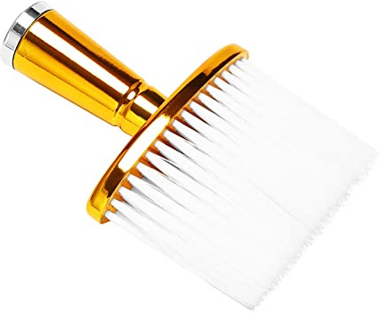 CAIONPLE Weiche Haar BüRste Hals Gesicht Tuch Friseur Haar Schneiden Reinigung BüRste für Friseur Salon Friseur Werkzeuge-Gold