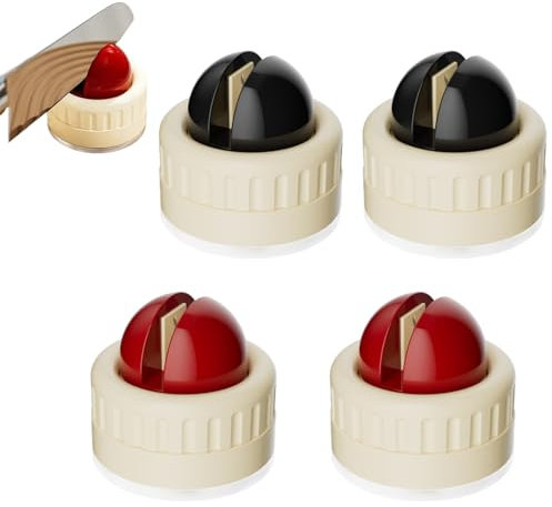 Mini Knife Sharpener with Suction Cup, Compact Stability Whetstone Sharpening Stone Knife Sharpener, Ideal for Sharpening Knives, Suitable for Most Blades, Knife Sharpener - 4 Black/Red