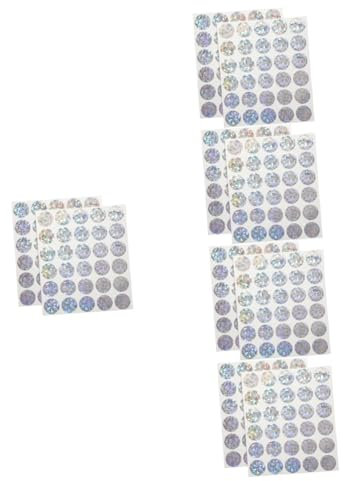 SEWACC 10 Blätter Rubbelkarten-Aufkleber kleine Etikettenaufkleber kinder rubbeln aufkleber ab scheckheft scrapbbok aufkleber zum abrubbeln selber machen Lotterie Rubbelaufkleber Papier