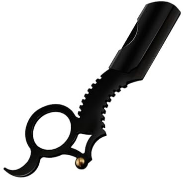 Friseur Rasiermesser - Austauschbare einzelne Ringe Rasiermesser mit gerader Kante für Männer | Leichte Rasierklingen für Männer, kompatibel mit Double Edge Blade Bartformwerkzeug, rostfreiem