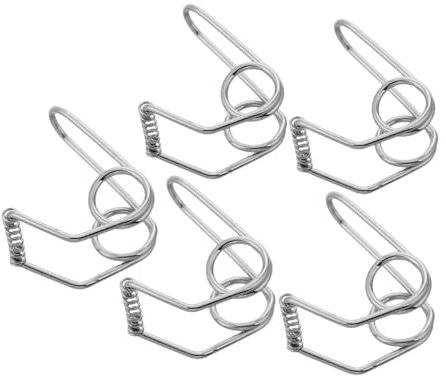 JEWEDECO 5pcs Trumpet Valve Replacement Parts Kit Plated Springs for Brass Instruments Easy Installation Enhanced Performance