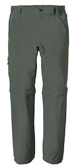 killtec Jungen Funktionshose mit abzippbaren Beinen KOS 130 BYS PNTS, Oliv, 128, 43008-000