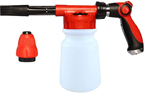 MagiDeal Pulvérisateur de mousse à haute pression 1L Nettoyant Bouteille de pulvérisateur de savon portable pour le Irrigation, Blanche