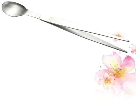 TOYANDONA Cucchiaio da Assaggio in Acciaio Inossidabile Integrato con Forchetta e Bacchette Leggero e Compatto per Cucina Professionale e Casa
