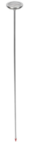 Homoyoyo Thermomètre de Sol en Acier Inoxydable 50 CM pour Compostage, Détecteur Précis de Température du Sol, Accessoire Jardinage Extérieur Professionnel