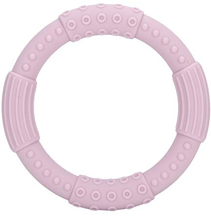 COCOYUEMA Silikon-Beißkette für Babys, hohe Zugfestigkeit, hitzebeständig, farbecht, wasserdicht, formbeständig (Armband, hellviolettes Zahnungsgel)