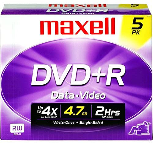 Maxell Dvd+R47 5pk Recordable Dvdr