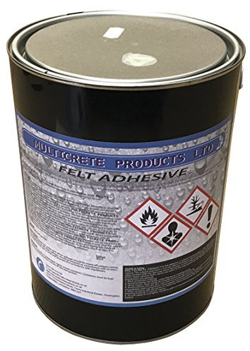 Multicrete Roof Felt Adhesive, Bitumen Bonding Roofing Felt (5 litres)