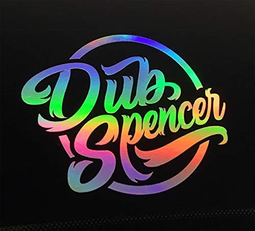 DUB SPENCER Crew Sticker Oil Slick Sticker Auto Porno Hologram Aufkleber Stance Static Dub (groß)