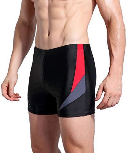 WHCREAT Bañador de Natación para Hombre Pantalones Cortos Protección UV Resistente al Cloro