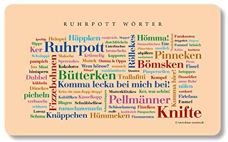 Frühstücksbrettchen Ruhrpott Wörter