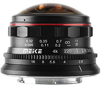 Meike MK-3.5mm f2.8 Ultra Wide Circular Fisheye Lens for Olympus Panasonic Lumix MFT Micro 4/3 Mount Mirrorless Camera