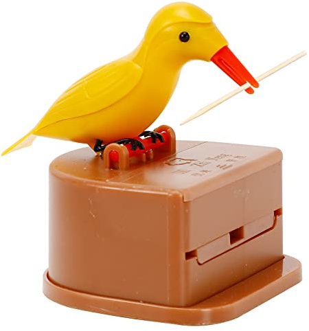 EOMTUR Bird Toothpick Dispenser - Cute Woodpecker & Toucan Toothpick Holders for Home & Dining Table Gifts