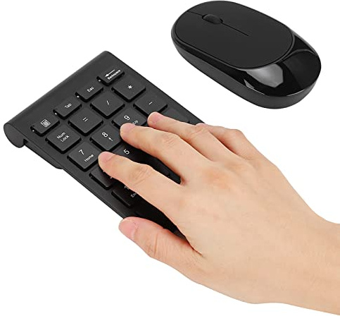 Tastierino numerico, plug and play Combo tastiera e mouse ultrasottili 2.4G Switch-Free Ergonomico Portatile per Laptop PC Desktop Pro, Notebook