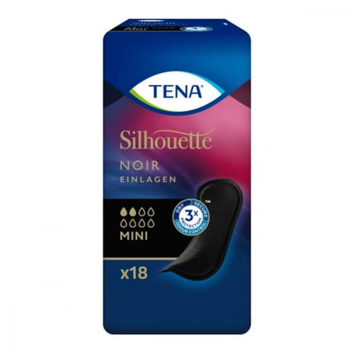 TENA SILHOUETTE Inkontinenz Einlagen mini noir 6X18 St