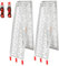 Tubiaz 2X Rampa de Carga, Rampa Plegable Carga de hasta 680 kg,Antideslizante Rampas de Carga,Aluminio Rampa de Acceso,para Coche, Remolque, Motocicleta, Bicicleta, ATV, Coches