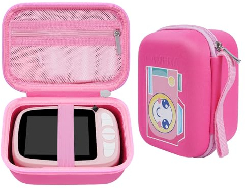 GlobalCrown Custodia rigida per Macchina Fotografica istantanea per bambini,Custodia per carta da stampa e accessori Compatibile con la maggior parte delle fotocamere con stampa (solo custodia)