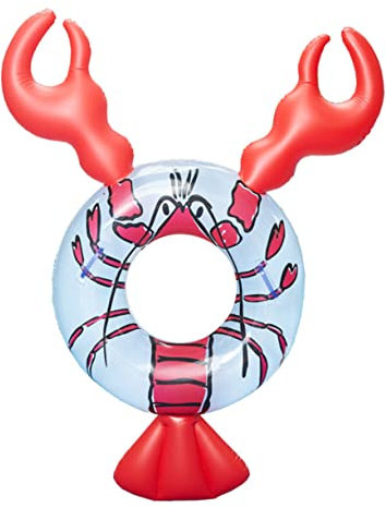 TOYANDONA Lobster Aufblasbarer Schwimmring Für Erwachsene Lustiger Wasserspaß Für Poolpartys Für Strand Und Sommeraktivitäten Einfach Zu Befüllen Kreatives Design