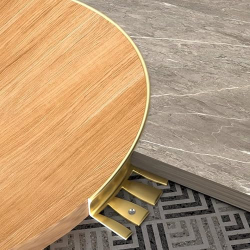 Raouoae Fliesenkanten Schutz Biegbar L-Form Einfassprofil Treppenkantenprofil 135cm 2 Stück Perfekter Kantenschutz Für Eine Saubere Fliesenverarbeitung(Gold,H:15MM)