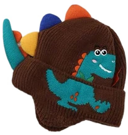 Dinosaurier Strickmütze Warme, anschmiegsame Ohrenwärmer mit