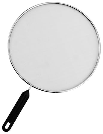 PRETYZOOM Handheld Grease Accessories Stainless Steel Colander Fine Mesh Sieve Draining Mat for Kitchen Sink