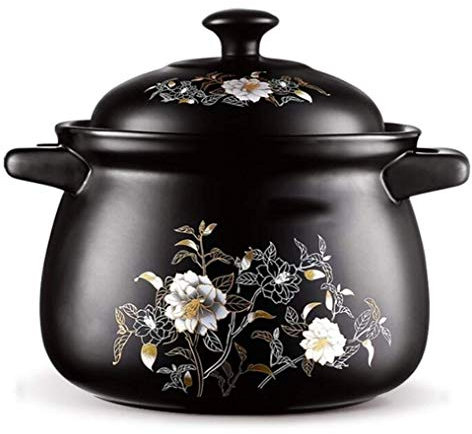Msuiiixcccc Enamel Oven Ceramic Casserole Health Soup Pot Household Rice Cooker High Temperature kamado Pot Casserole Temperature kamado Pot Casserole (Size: S) (M)