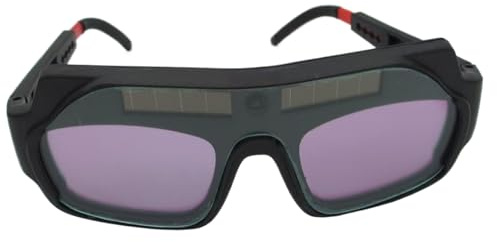 Gafas de soldadura – Gafas de seguridad para soldadura, lente de soldadura antiarañazos, oscurecimiento automático, gafas de color real seguras para construcción, laboratorio, jardinería, corte de