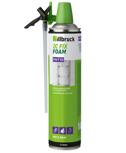 Illbruck FM710 2C Fix Foam 400 ml – Mousse PU 2 Composants – Fixation Rapide pour Cadres & Isolations – Classe B2