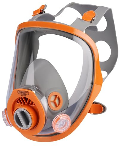 AirGuard Pro® AG700 Atemschutz Set Halbmaske mit AGP3R1 P3 Partikelfilter – EN 140 & EN 143 – Schutz vor Feinstaub, Aerosolen & Partikeln – Gewinde und Bajonettanschluss