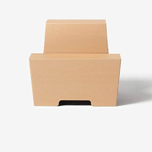 ROOM IN A BOX Schreibtisch-Aufsatz Monkey Desk | Large | Naturbraun | Faltbarer Schreibtisch-Aufsatz für ergonomisches Arbeiten im Stehen, praktischer Ständer für Laptop und Monitor