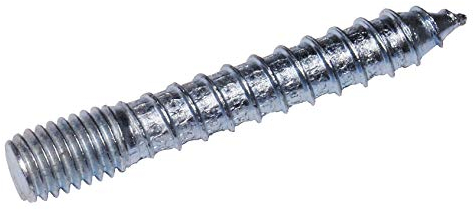 100 Stück Stockschrauben M8 x 50, Stahl verzinkt, mit Torx und Sechskant am Schaft