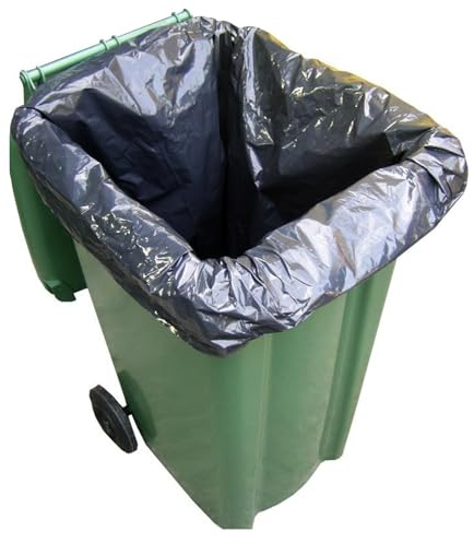 IDEAL 365 Heavy-Duty Bin Bags – Black Wheelie Bin Bags, Clear Rubbish Sacks & General Waste Sacks