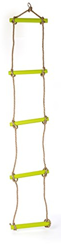 small foot Strickleiter aus wetterbeständigem Material mit Sicherungshaken, Klettergerüst Zubehör, ab 3 Jahren, 10878