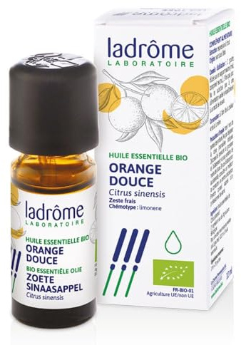 Ladrôme - Aceite esencial orgánico de naranja dulce (Citrus sinensis), 30 ml