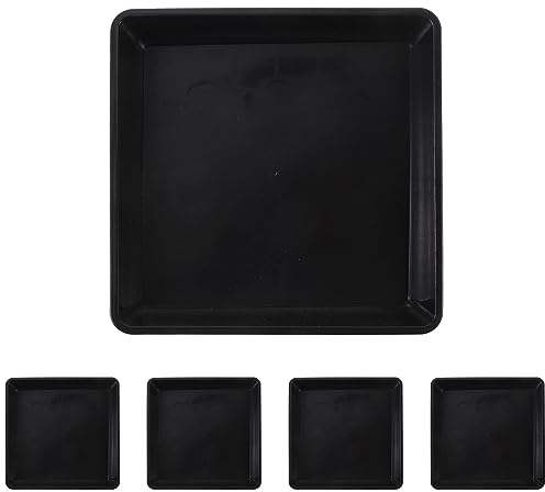 YARNOW 5pcs Blumentopf Untersetzer Eckig Kunststoff Pflanzentopf Untersetzer Pflanzgefäß für Innen Außen Pflanzentopf Zubehör 18.8X18.8CM