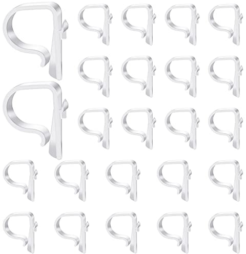 Yookeer 24 Pieces Church Pew Clips Heavy Duty Plastic Hooks for Benches | Wedding Ceremony Hangers for Garland Wreaths Railing Aisle Flowers, Decoration Table Chair Hook Holders Clips Benches