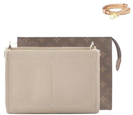Senral Toiletry Pouch 26 Organizer Kulturbeutel 26 Taschenorganizer für Poche Toilette 26 Handtasche Organisator Kosmetikorganizer mit D-Ringen