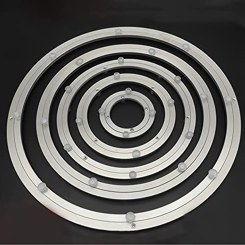 ESOYAWE Rundes Drehteller Kugellager 1 Stück Ø 12~100 cm, Aluminiumlegierung Kugellager Drehtisch, Stumm Lazy Susan Drehlager, Für Regale Anzeigen, Möbel, Fernsehtisch, Küchenregal
