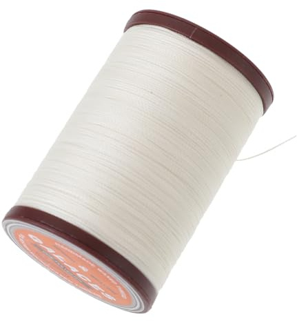 NUOBESTY 1 Pc cordón de cuero Hilo de cera para encuadernación de libros. hilo de coser hilo de cera de coser hilo de cera redondo manual interior colocar hilo de cuero enroscarse