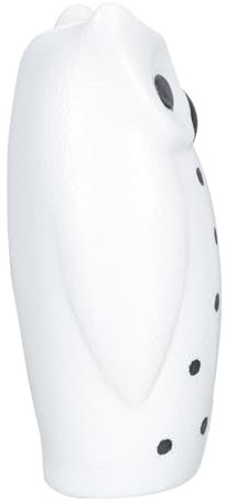 TOPPERFUN Eule Keramik Blumenvase Mit Ornament Für Blumenarrangement Desktop Deko Vase Für Zuhause Und Büro